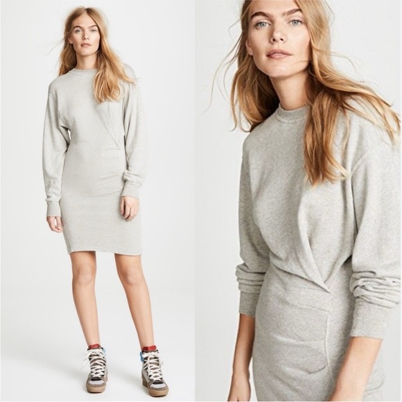 Isabel Marant Étoile Fanley Grey Sweatshirt Dress size 36(S) - Picture 2 of 8
